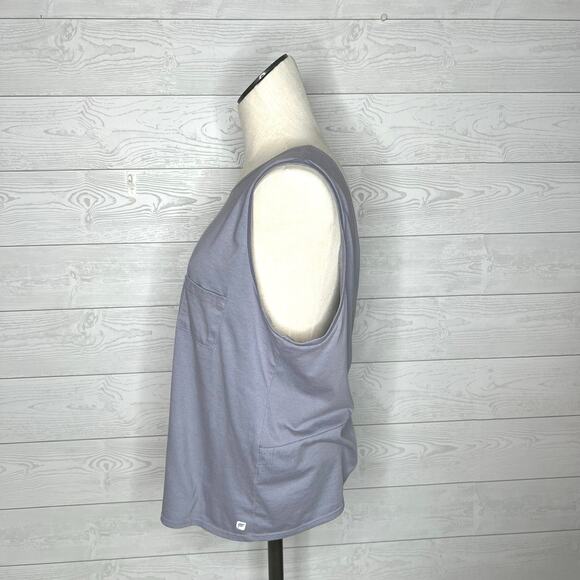 Fabletics lavender Makena twist open back activewear tank Size XL - Picture 4 of 6